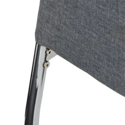 Esszimmerstuhl APOLLO, Set Mit 4 Stühlen Stoff In Grau -Möbelhaus 12274 6 N