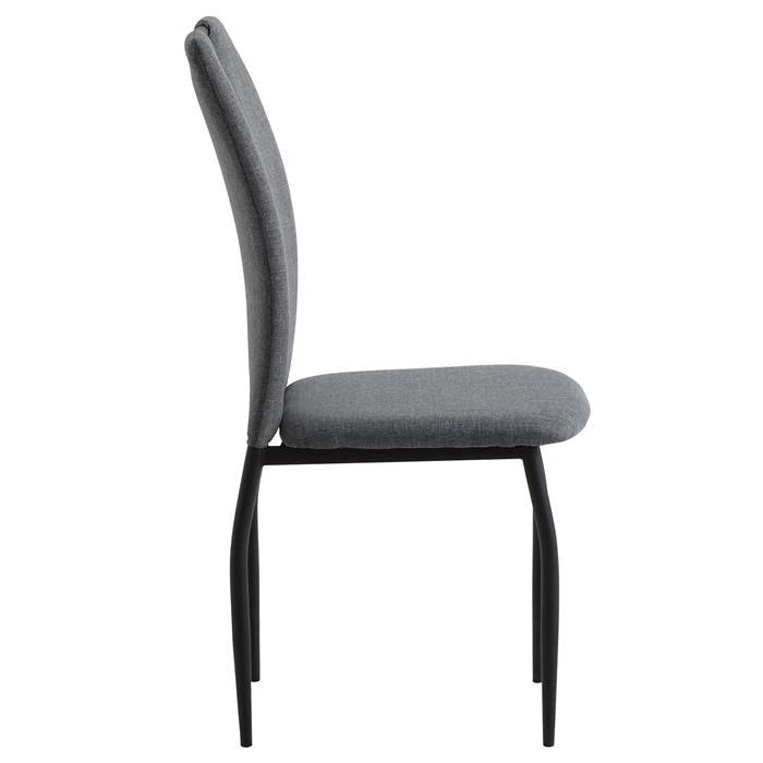 Esszimmerstuhl APOLLO Im 4er Set In Grau/schwarz Mit Stoffbezug 4 Esszimmerstuhl APOLLO Im 4er Set In Grau/schwarz Mit Stoffbezug – Bild 2