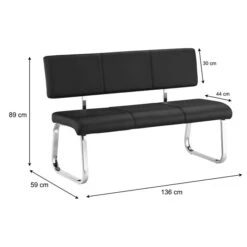 Esszimmerbank Essbank VILAS Schwarz -Möbelhaus 12380 4