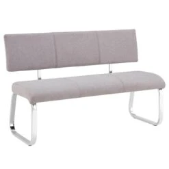 Esszimmerbank VILAS Stoffbezug In Grau