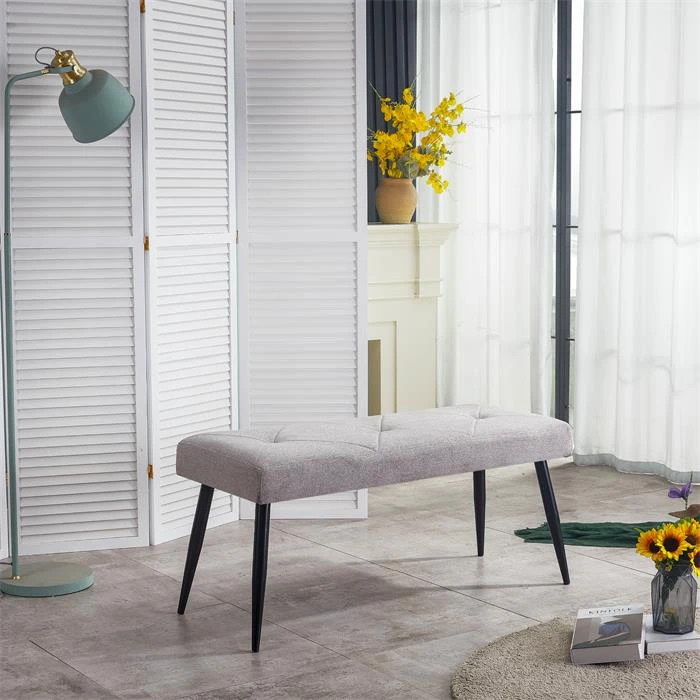 Sitzbank ARUBA Stoffbezug In Grau 4 Sitzbank ARUBA Stoffbezug In Grau – Bild 2