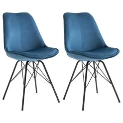 Esszimmerstuhl EVEREST Im 2er Set In Blau