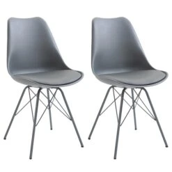 Esszimmerstuhl VALLEY Im 2er Set In Grau