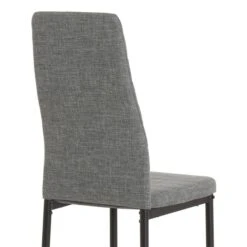 Esszimmerstuhl NATHALIE Im 4er Set In Grau Mit Stoffbezug -Möbelhaus 12556 3 N