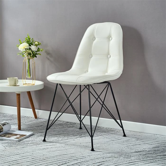 Esszimmerstuhl IMRAN Im 4er Set In Weiß 4 Esszimmerstuhl IMRAN Im 4er Set In Weiß – Bild 2