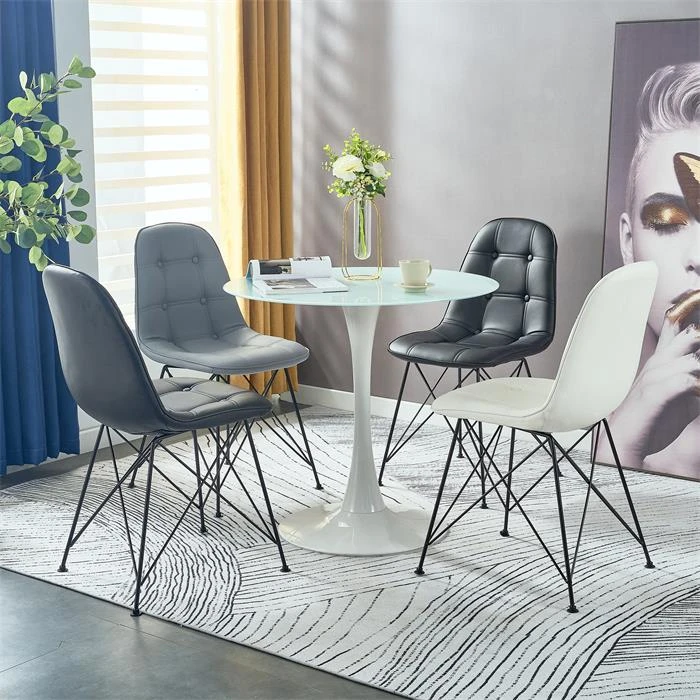 Esszimmerstuhl IMRAN Im 4er Set In Weiß 7 Esszimmerstuhl IMRAN Im 4er Set In Weiß – Bild 5