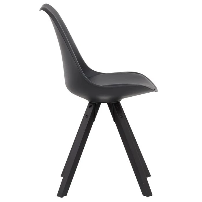 Esszimmerstuhl RETO Im 4er Set In Schwarz 5 Esszimmerstuhl RETO Im 4er Set In Schwarz – Bild 3