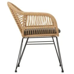 Gartenstuhl PARAMO Aus Polyrattan Mit Sitzkissen Im 2er Set -Möbelhaus 12660 2