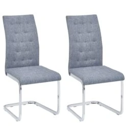 Schwingstuhl CHLOE Im 2er Set In Grau