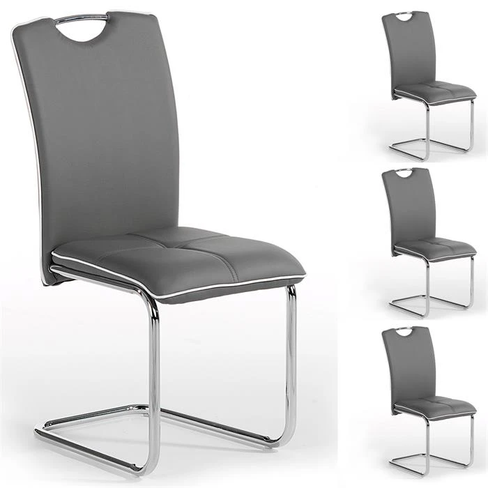 Schwingstuhl ELEONORA Im 4er Set In Grau 3 Schwingstuhl ELEONORA Im 4er Set In Grau