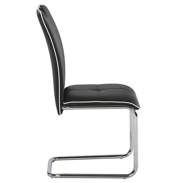 Schwingstuhl ELEONORA Im 4er Set In Schwarz 4 Schwingstuhl ELEONORA Im 4er Set In Schwarz – Bild 2