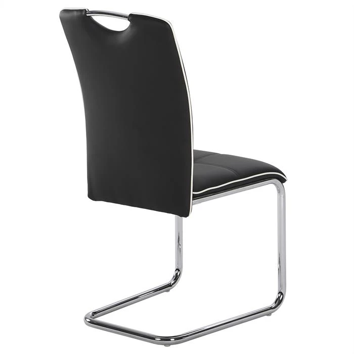 Schwingstuhl ELEONORA Im 4er Set In Schwarz 5 Schwingstuhl ELEONORA Im 4er Set In Schwarz – Bild 3