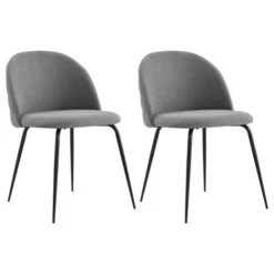 Esszimmerstuhl ARRIBA Im 2er Set In Grau