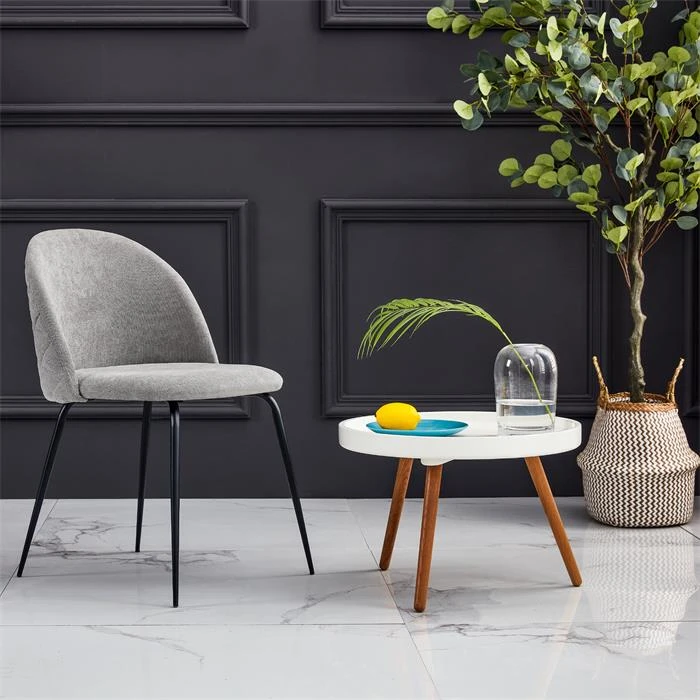 Esszimmerstuhl ARRIBA Im 2er Set In Grau 4 Esszimmerstuhl ARRIBA Im 2er Set In Grau – Bild 2