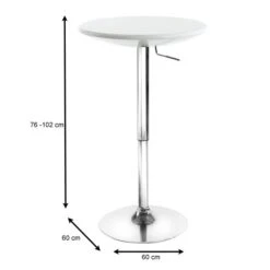 Bartisch Bistrotisch DOMINIK Weiß -Möbelhaus 13192 3