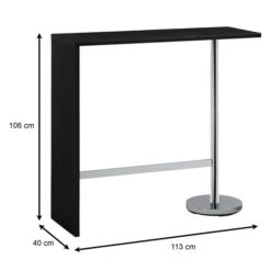 Bartisch RICARDO In Schwarz -Möbelhaus 13199 5