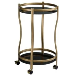 Servierwagen VEGA In Gold/schwarz -Möbelhaus 13806 2