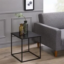 Beistelltisch HILAR 40 X 40 Cm, Schwarz -Möbelhaus 13816 1 N2