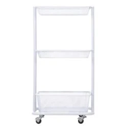 Küchenwagen VALIENTE Mit 3 Körben In Weiß -Möbelhaus 13925 2