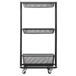 Küchenwagen VALIENTE Mit 3 Körben In Schwarz -Möbelhaus 13926 2