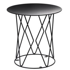 Beistelltisch MADESIS Rund, In Schwarz