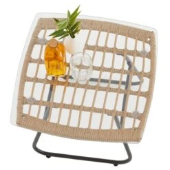 Beistelltisch COSTA Mit Polyrattan Rund -Möbelhaus 13946 2