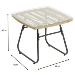 Beistelltisch COSTA Mit Polyrattan Rund -Möbelhaus 13946 5