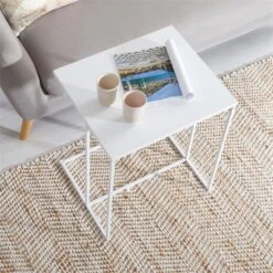 Beistelltisch VITORIO Rechteckig In Weiß -Möbelhaus 13956 AC3