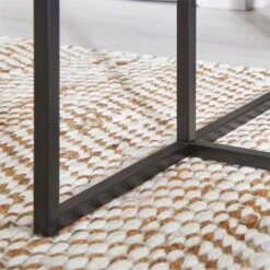 Beistelltisch VITORIO Rechteckig In Weiß/schwarz -Möbelhaus 13958 AC4