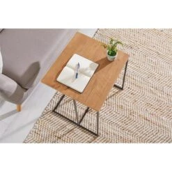 Beistelltisch VITORIO Rechteckig In Wildeiche/schwarz -Möbelhaus 13959 A3