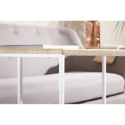 Beistelltisch VITORIO Rechteckig In Sonoma Eiche/weiß -Möbelhaus 13960 A6