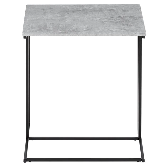 Beistelltisch VITORIO Rechteckig In Betonoptik/schwarz 4 Beistelltisch VITORIO Rechteckig In Betonoptik/schwarz – Bild 2