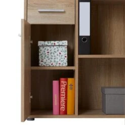 Eckschreibtisch ISOTTA Mit Regal In Sonoma Eiche 13 Eckschreibtisch ISOTTA Mit Regal In Sonoma Eiche -Möbelhaus 14711 5 N