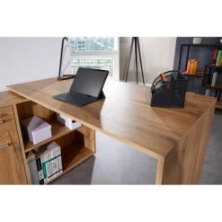 Eckschreibtisch DIEGO Mit Regal In Wotan Eiche -Möbelhaus 14718 A3