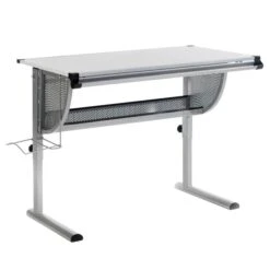 Kinderschreibtisch MADS, Höhenverstellbar In Weiß -Möbelhaus 1481 2 N1