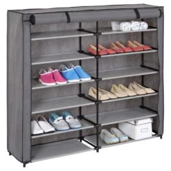 Stoffregal Schuhregal VIOLA, 12 Böden