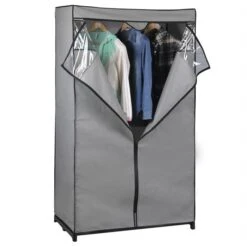 Neue Produkte 19 Stoffkleiderschrank DAMARIS In Grau