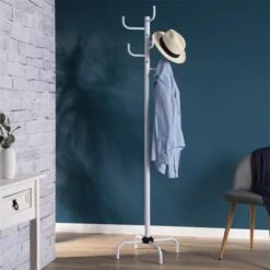 Kleiderständer KAKTUS Mit 8 Haken In Weiß -Möbelhaus 18200 A0 N1