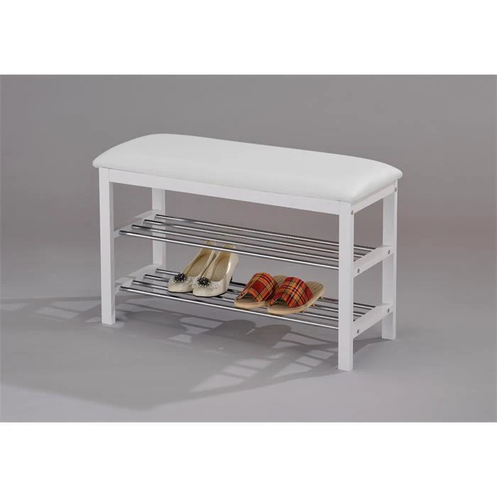 Sitzbank SANA Mit Schuhregal In Weiß 3 Sitzbank SANA Mit Schuhregal In Weiß