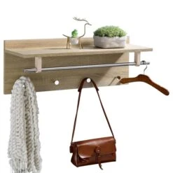 Wandgarderobe ULF In Sonoma Eiche / Chrom