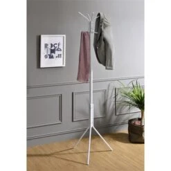 Kleiderständer ARIST In Weiß Mit 8 Haken 6 Kleiderständer ARIST In Weiß Mit 8 Haken -Möbelhaus 18431 1 N1