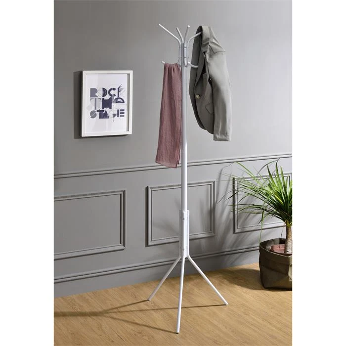 Kleiderständer ARIST In Weiß Mit 8 Haken 4 Kleiderständer ARIST In Weiß Mit 8 Haken – Bild 2