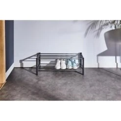 Schuhregal DUBLIN Mit 2 Böden In Grau -Möbelhaus 18463 A1