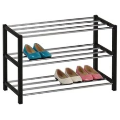 Schuhregal DUBLIN Mit 3 Böden In Schwarz