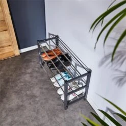 Schuhregal DUBLIN Mit 3 Böden In Grau -Möbelhaus 18466 A0 N3