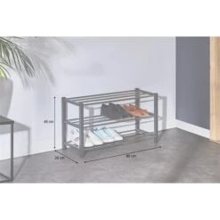 Schuhregal DUBLIN Mit 3 Böden In Grau -Möbelhaus 18466 A7