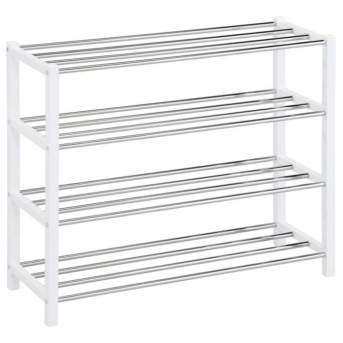 Schuhregal DUBLIN Mit 4 Böden In Weiß 5 Schuhregal DUBLIN Mit 4 Böden In Weiß – Bild 3