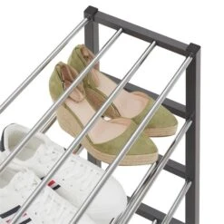 Schuhregal DUBLIN Mit 4 Böden In Grau -Möbelhaus 18469 2