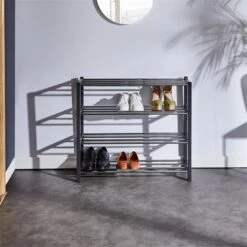 Schuhregal DUBLIN Mit 4 Böden In Grau -Möbelhaus 18469 A0 N2