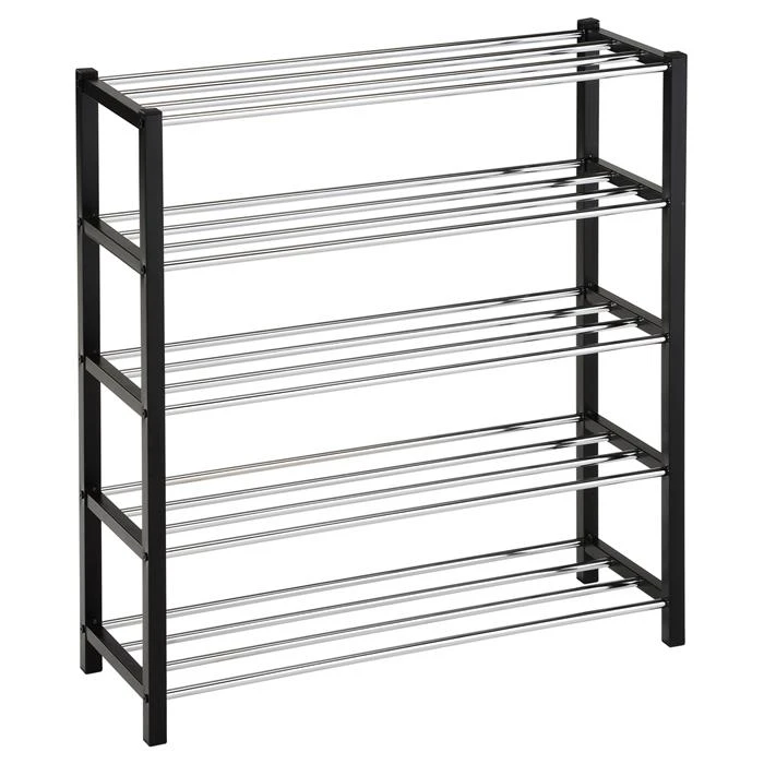 Schuhregal DUBLIN Mit 5 Böden In Schwarz 5 Schuhregal DUBLIN Mit 5 Böden In Schwarz – Bild 3